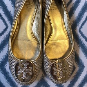 Tory Burch Straw Ballet Flats (Size 8)